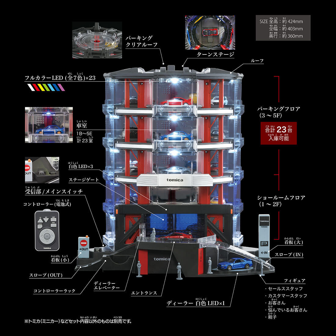 tomica+ Automated tomica PARKING with showroom