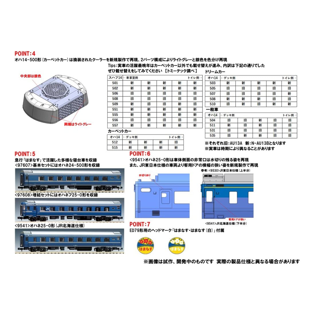 JR 14 500系客車(はまなす)増結セット: トミックス│トミーテック公式