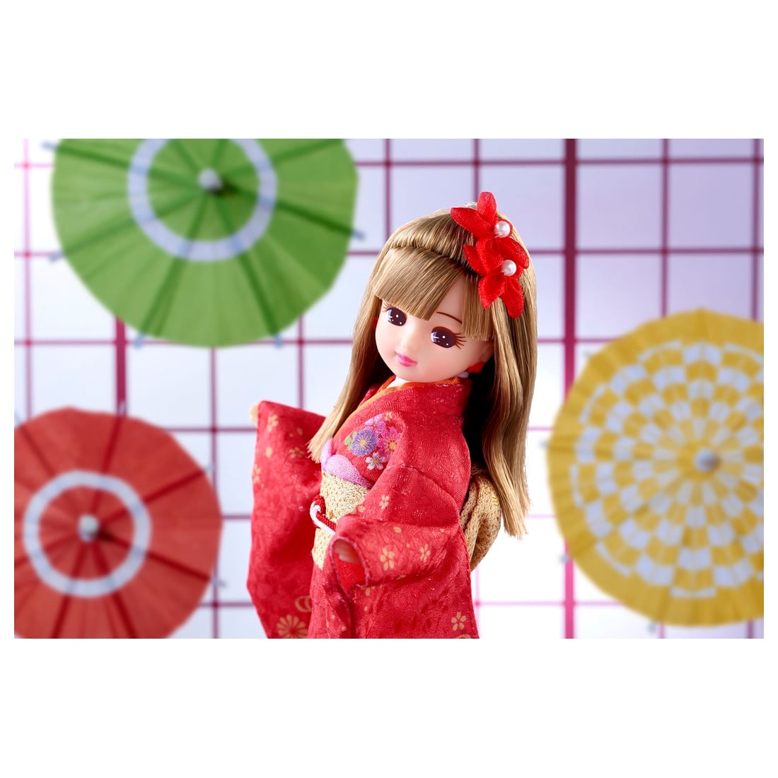 リカちゃん LD-30 Kimonoリカちゃん 紅｜ドール｜限定品や新作も。おもちゃ・グッズの通販ならタカラトミーモール【タカラトミー公式】