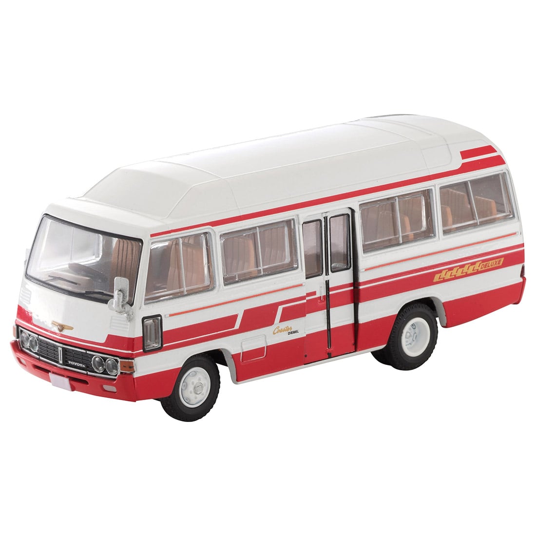 トミカリミテッドヴィンテージ Lv 184b トヨタ コースター ハイルーフ デラックス車 白 赤 トミカリミテッドヴィンテージ 限定品や新作も おもちゃ グッズの通販ならタカラトミーモール タカラトミー公式