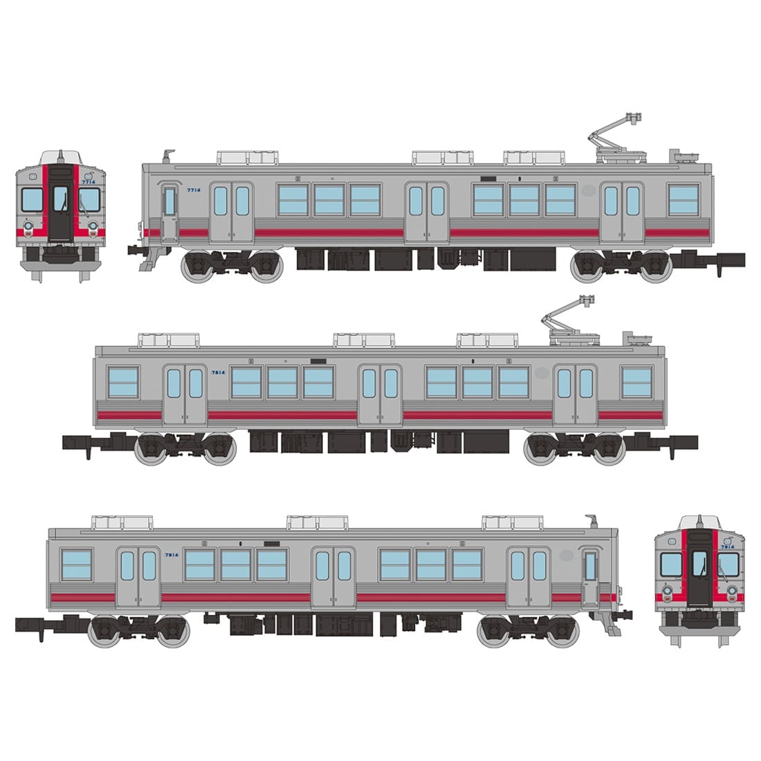 鉄道コレクション 養老鉄道7700系TQ14編成3両セットC