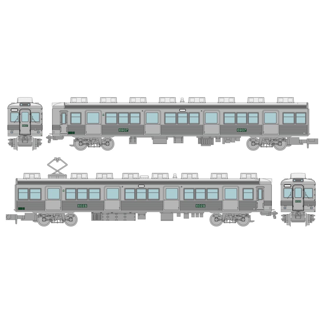 鉄道コレクション 南海電気鉄道6000系 (なつかしのステンレス無塗装) 2両セット ｜ジオコレ｜限定品や新作も。おもちゃ・グッズの通販ならタカラトミーモール【タカラトミー公式】