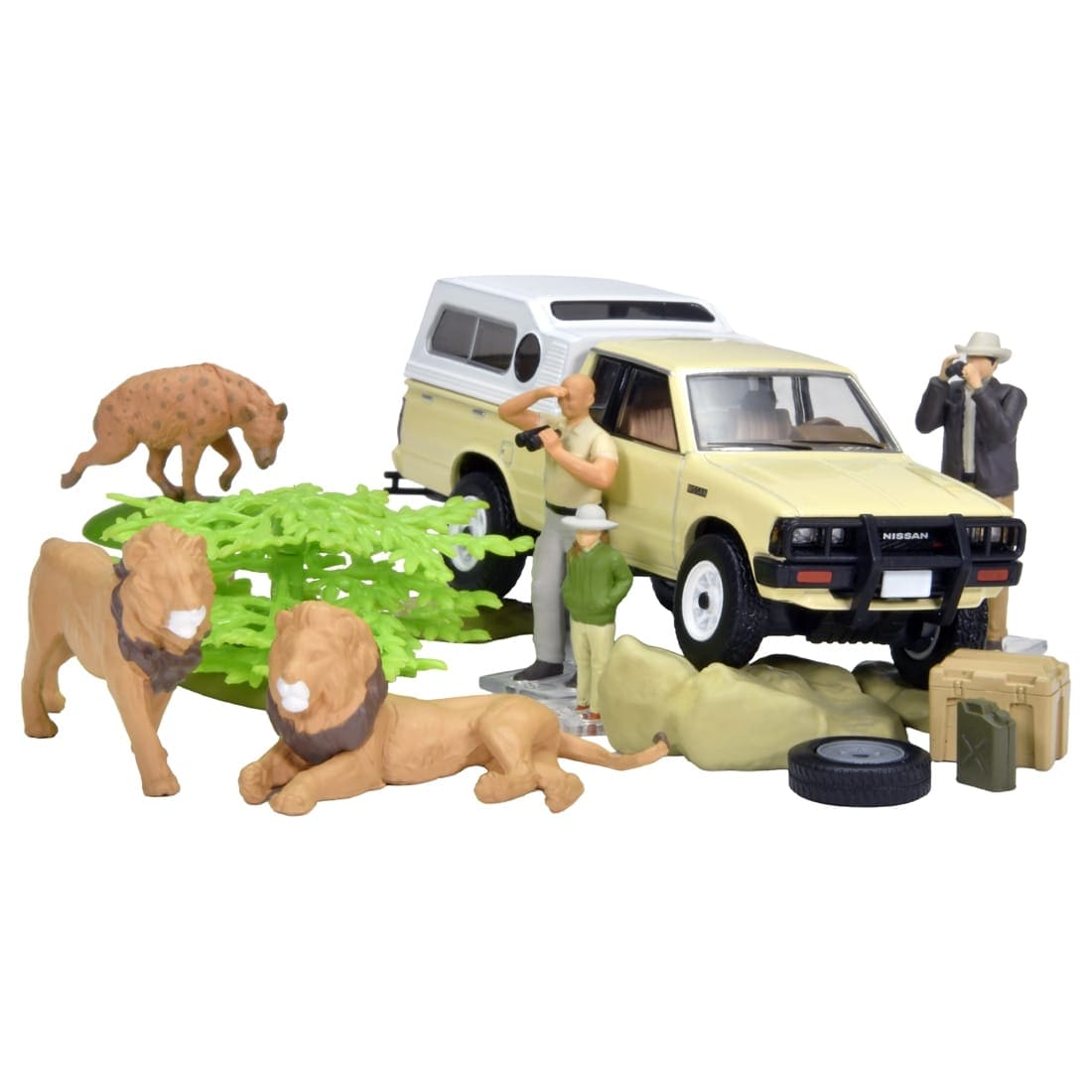 海洋堂×トミカリミテッド ヴィンテージ ジオコレ64 #カースナップ32a サファリ4 (ニッサン トラック 4×4 キングキャブ付属)