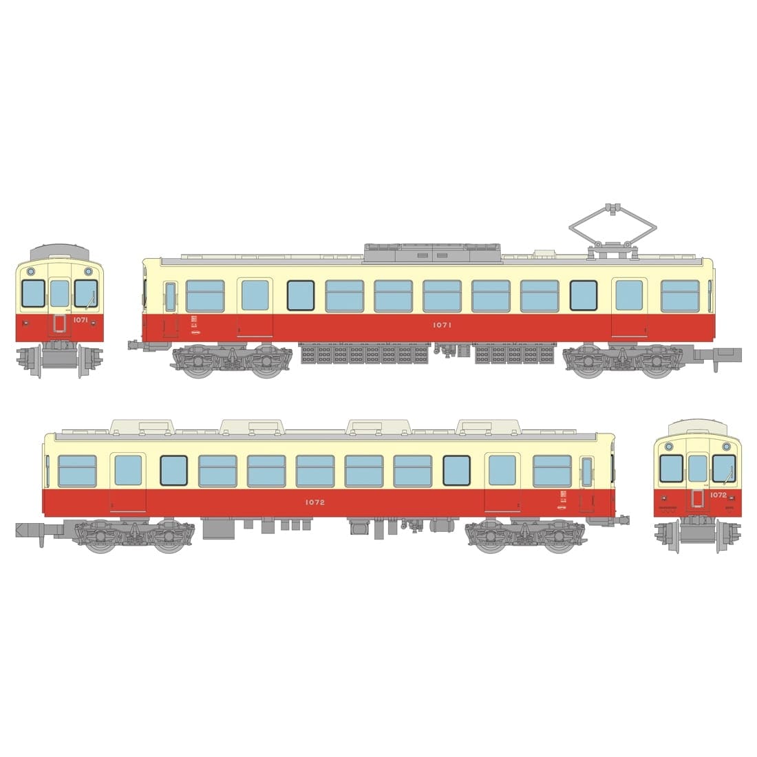 鉄道コレクション 高松琴平電気鉄道1070形(復刻塗装) 2両セット
