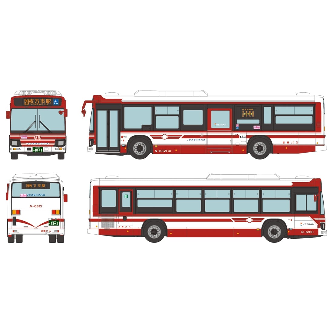 JH064＞全国バスコレクション80 京阪バス(338413)｜車両｜限定