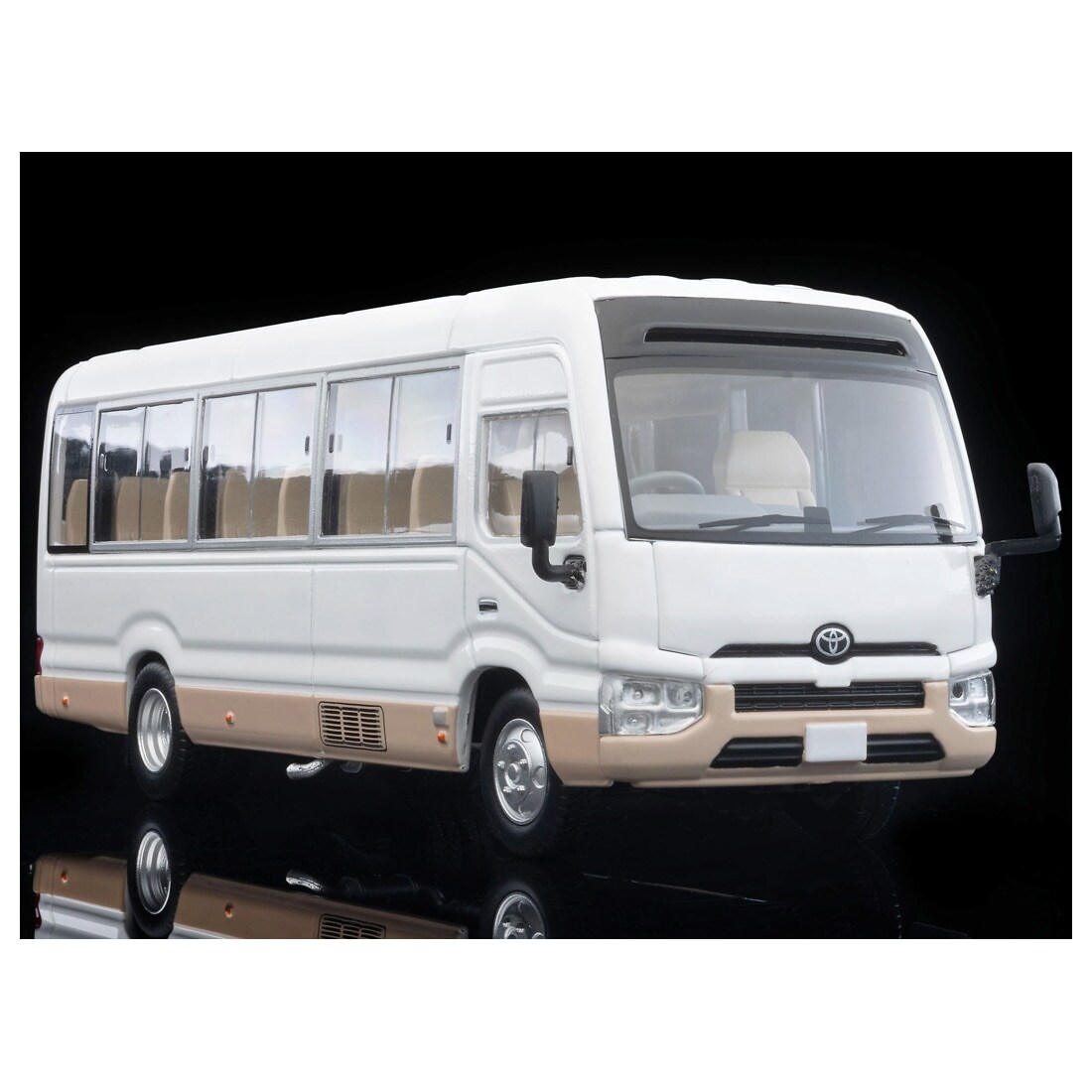 トミカリミテッドヴィンテージネオ LVーN 294d トヨタ コースター LX (白/ベージュ)