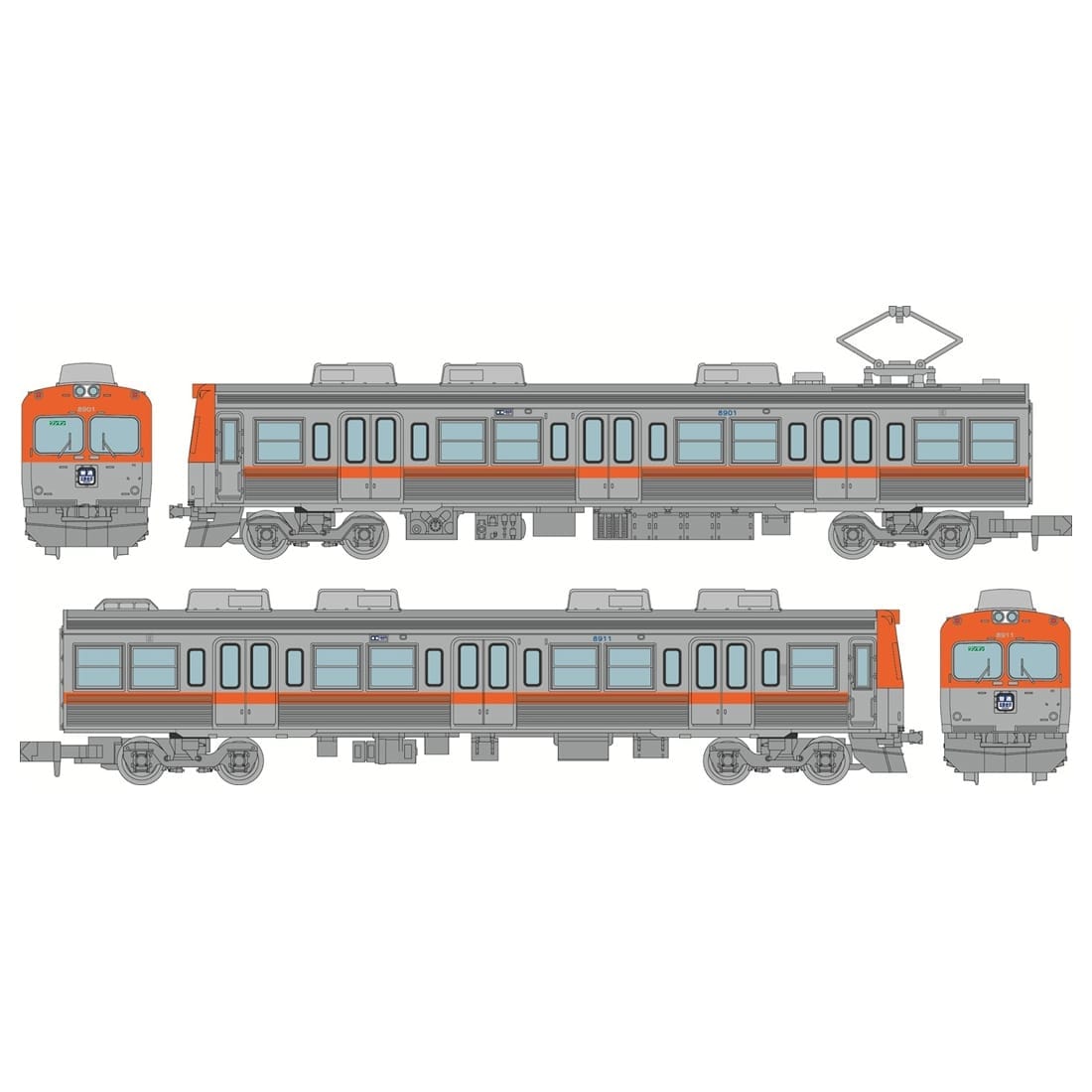 鉄道コレクション 北陸鉄道8000系8900番代 2両セット