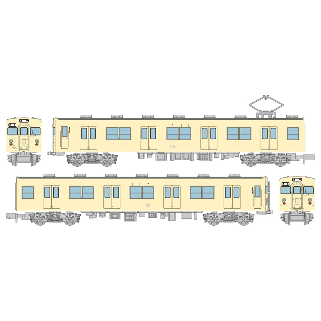 鉄道コレクション東武鉄道8500型8560編成セイジクリーム非冷房