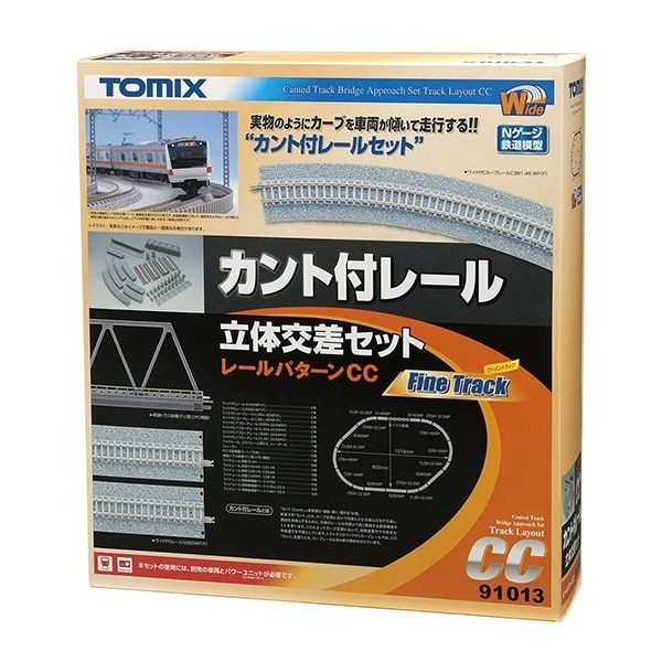 カント付レール立体交差セットCC