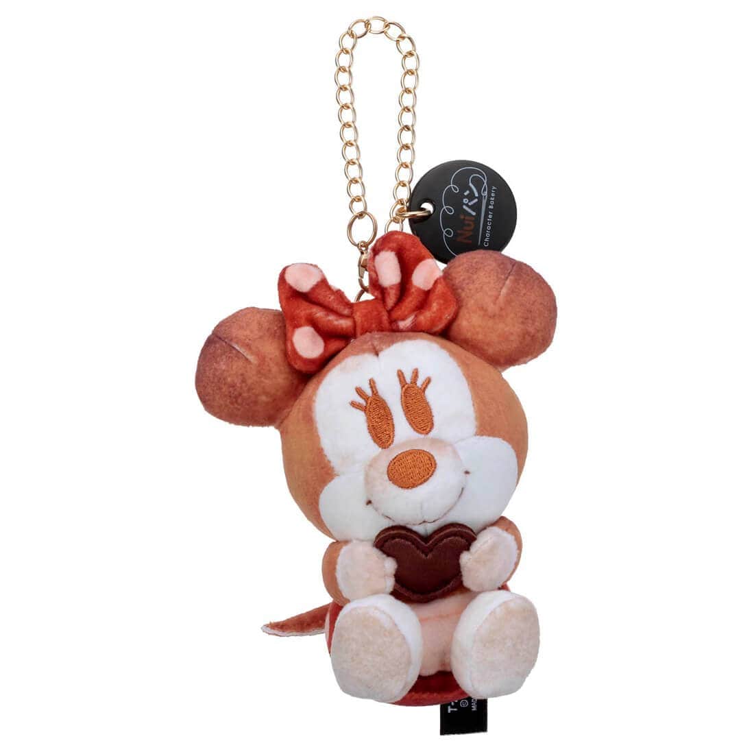 ディズニーキャラクター Nuiパン チェーンストラップマスコット キャラクターパン(すわり) ミニーマウス(バレンタインver.)
