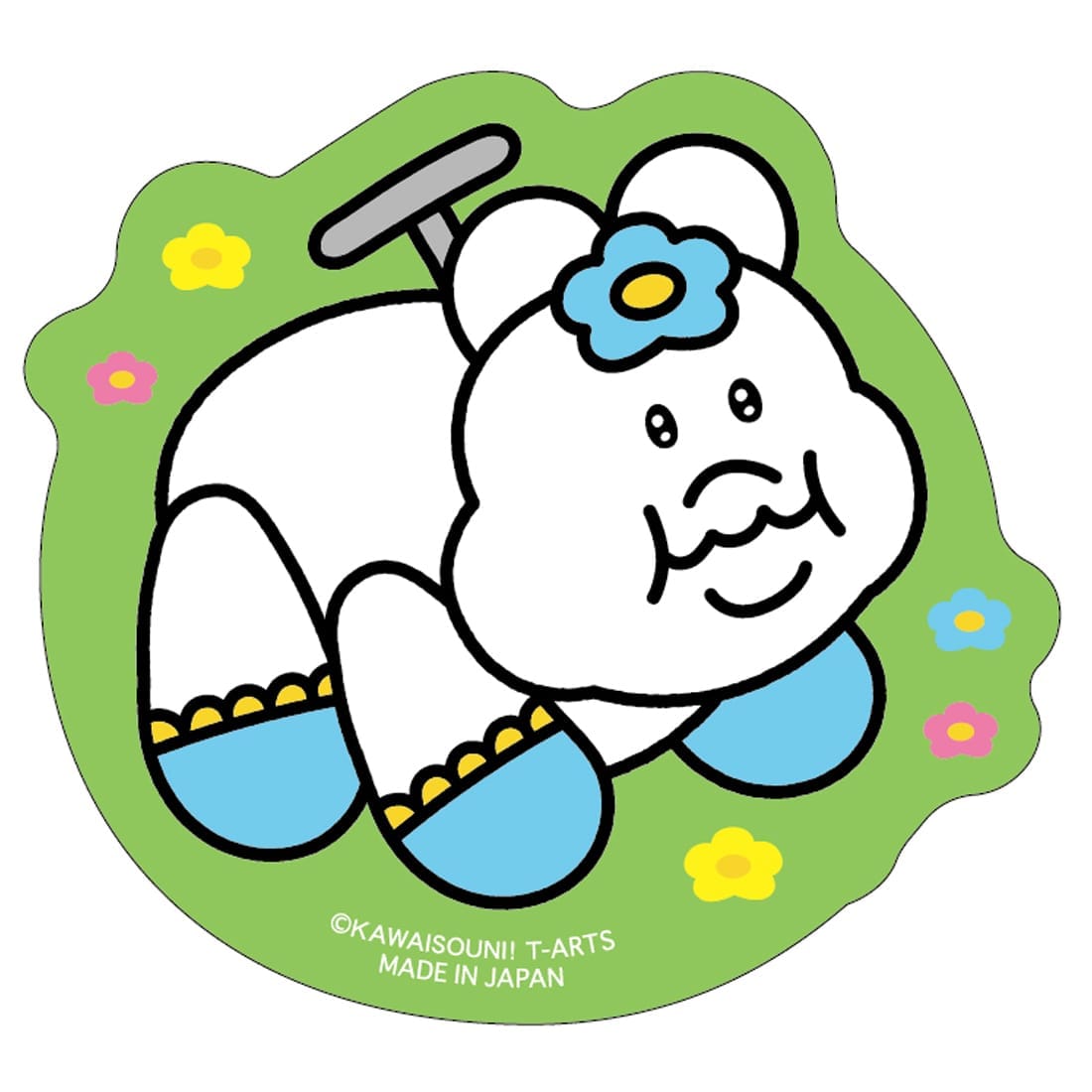 可哀想に!メルヘンランド ダイカットステッカー んぽちゃむカー