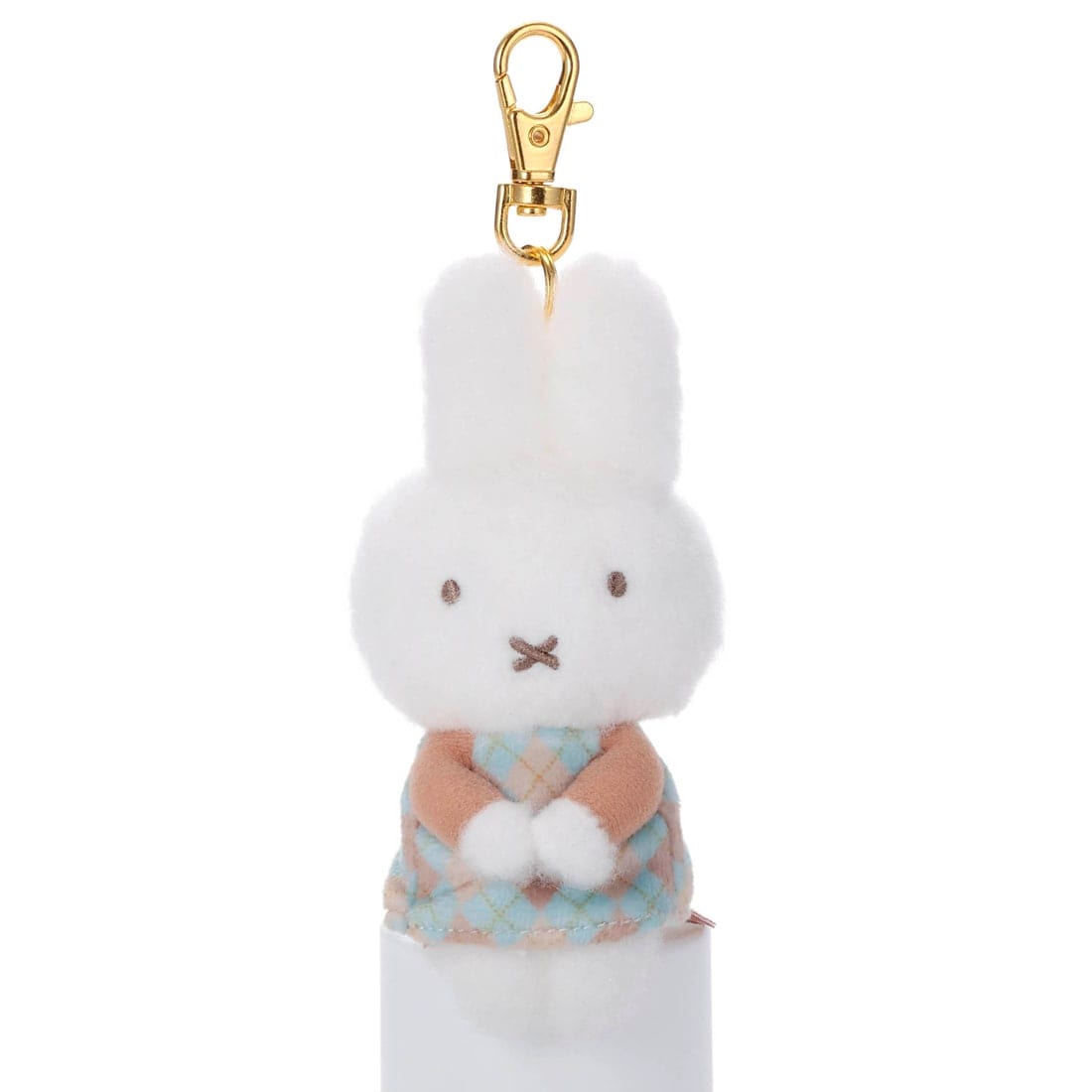 ブルーナ MIFFY CHECK ちょっこりさんキーチャームマスコット ミッフィー(ブルー)