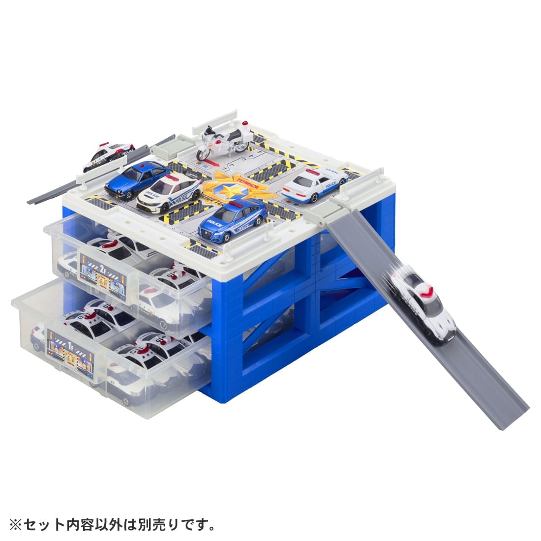 トミカワールド スクランブルポリスパーキング30 スペシャルセット(トミカ4台付き)