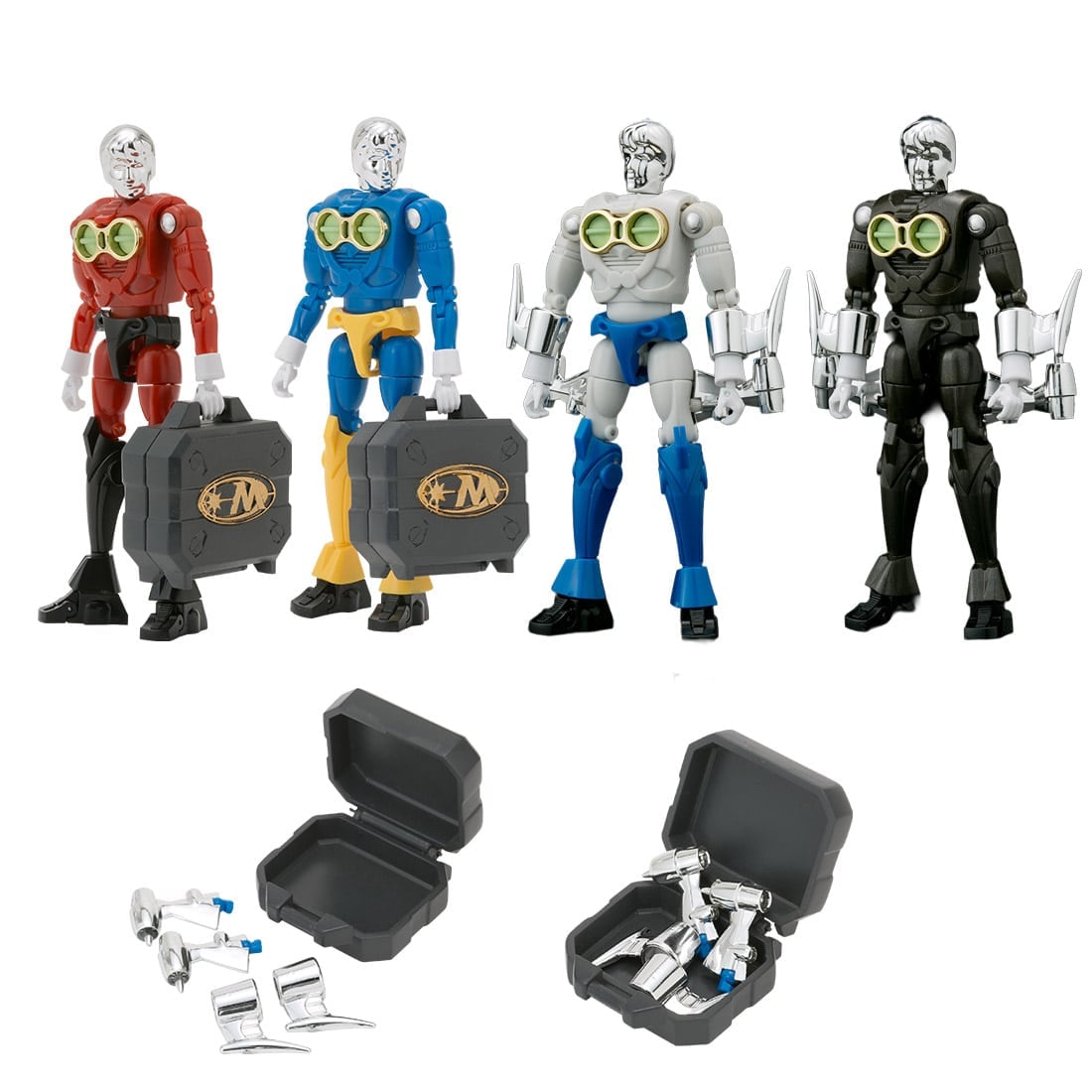 国内:タカラトミーモール限定 LEGACYSOULミクロマン コマンド3号4体セット+ミクロチェンバー4個セット