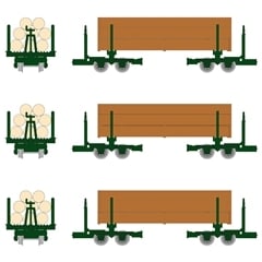 鉄コレナロー80 木曽森林鉄道タイプ 運材車 3両セット