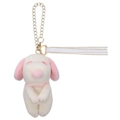 ピーナッツ Cacao ちょっこりさん バッグチャーム スヌーピー(ホワイトアンドストロベリー)