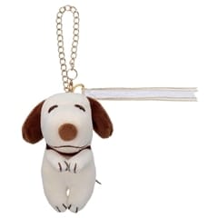 ピーナッツ Cacao ちょっこりさん バッグチャーム スヌーピー(ホワイトアンドミルク)