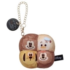 ディズニーキャラクター Nuiパン チェーンストラップマスコット ちぎりパン ミッキーマウス･ミニーマウス･ドナルドダック･プルート