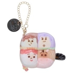 ピクサーキャラクター Nuiパン チェーンストラップマスコット ちぎりパン ウッディ･バズ･ジェシー･ブルズアイ