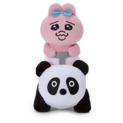 可哀想に!メルヘンランド ぬいぐるみ パンダに乗ったおぱんちゅ