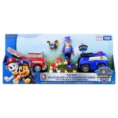 パウ・パトロール ベストセット チェイス ポリスカー+マーシャル ファイヤートラック(ライバールしちょう+ニャン・パトロールつき)
