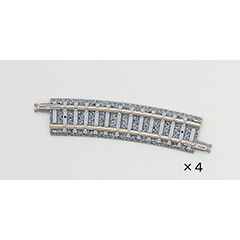 カーブPCレール C280−15−PC(F)(4本セット)
