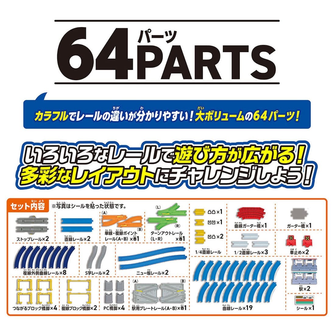 プラレール 20のレイアウトにチャレンジ!デラックスレールキット
