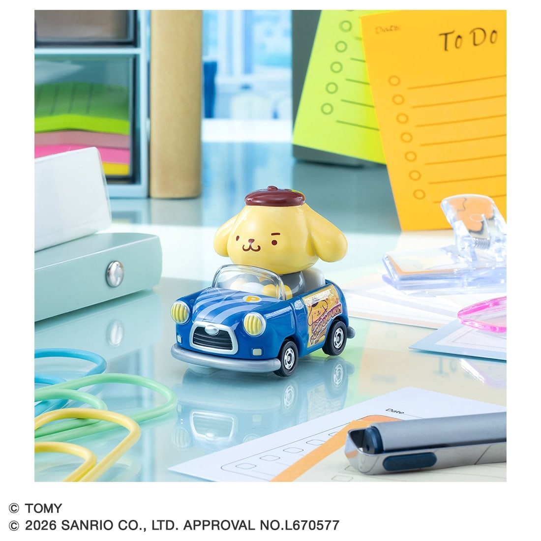 TOMICA TUNES SINGLE PACKS Hard at Work Pompompurin