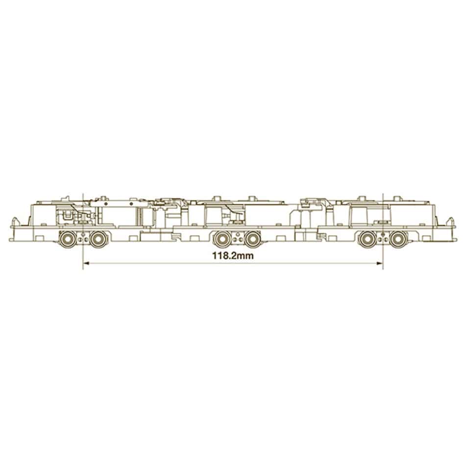 鉄コレ Nゲージ動力ユニットTM-LRT04 <LRT用3連接車C>
