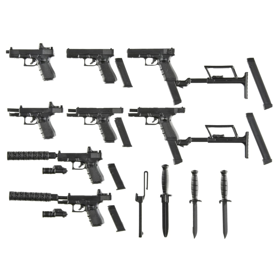 1/12スケールプラモデル「リトルアーモリー」にG17＆18C＆19のセットが