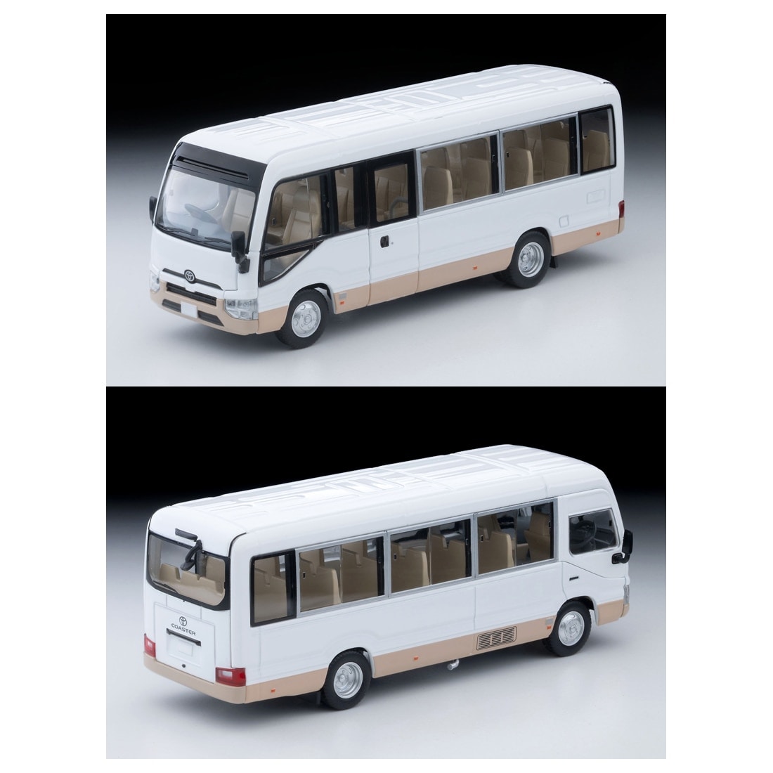 トミカリミテッドヴィンテージネオ LVーN 294d トヨタ コースター LX (白/ベージュ)