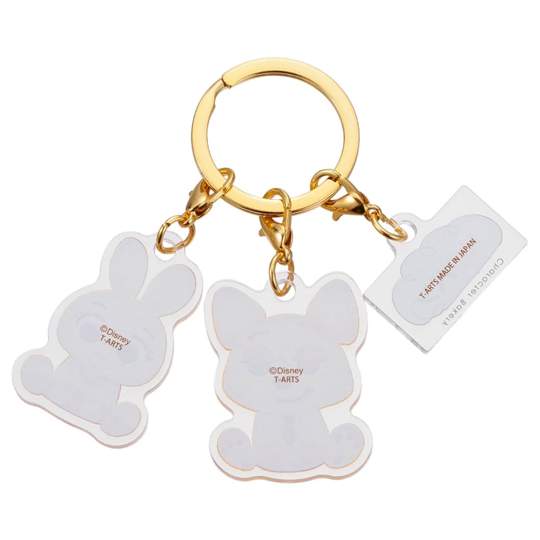 ディズニーキャラクター Nuiパン 3連アクリルキーホルダー キャラクターパン(すわり) ニック・ジュディ