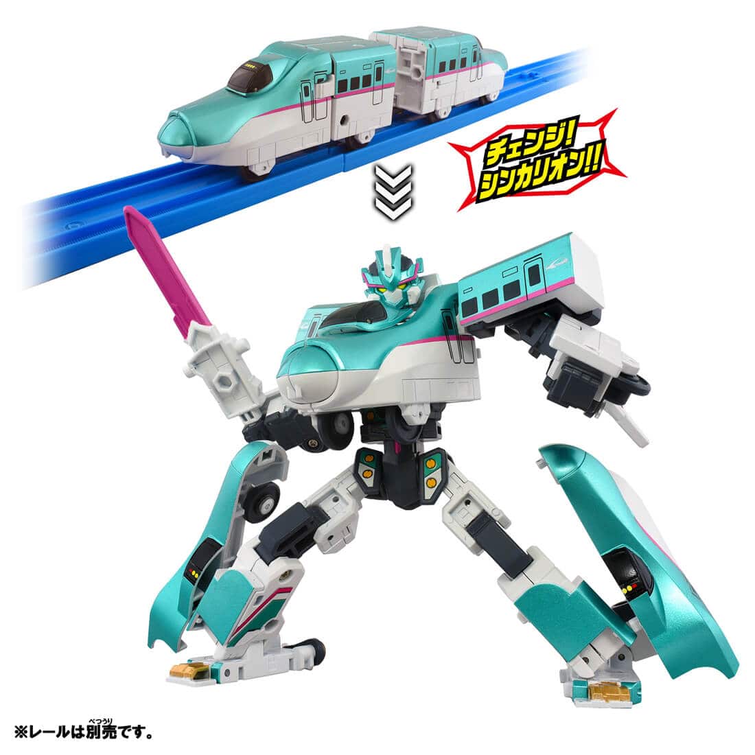 おもちゃジャンク・仮面ライダー・戦隊ヒーロー・シンカリオン・追加8画像 新幹線変形ロボ SGX シンカリオン E5はやぶさ＋E7かがやき リンク合体