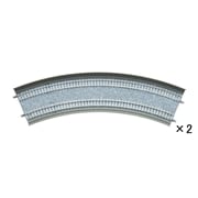 複線カーブレールDC391・354-45(F)(2本セット)(1882)｜鉄橋・高架他