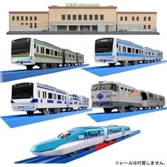 プラレール 北の玄関口上野駅+通勤列車3編成+新幹線+寝台特急セット